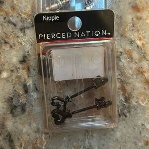 Heart key Nipple rings